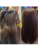 髪質改善ストレート