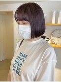パープルグレージュ/ミニボブ/山根優