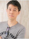 チャコールグレーの大人バーバーカットE