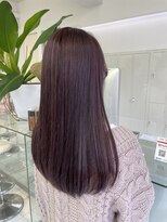 ルートエイチ 市川(Root H) イメチェンチェリーブラウンフェミニンモードダークアッシュ