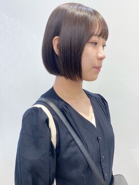 モリオフロムロンドン 松戸店(Morio from London) 【松戸　石山】耳掛けボブアッシュブラウン透明感カラー