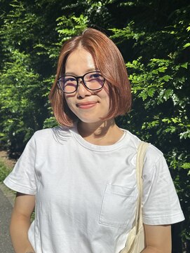 ガーランド (Garland) ボブ/前髪なし/オレンジカラー/ブリーチなし/表参道