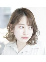 ルルディ バイ アフロディーテ銀座(luludi by APHRODITE)&nbsp;黒髪/グレーベージュ/レイヤーロング/前髪パーマ/銀座