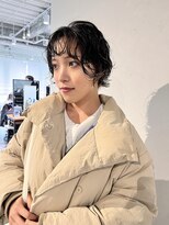 カフ(CAF)&nbsp;CAF FUKO/ショートパーマ/ニュアンスパーマ/黒髪/大阪/心斎橋