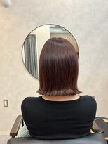 マイルームギンザ 銀座店(my room GINZA)&nbsp;外はねボブ/チェリーブラウン/ピンク系/銀座/東銀座/バイカルテ