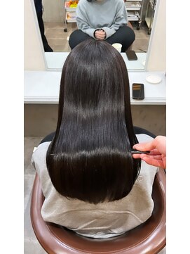 アンダーバーホワイト 広島 本通店(_WHITE) 髪質改善カラー×ダークグレー