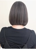 表参道ボブ白髪ぼかしハイライトショートボブカット30代40代