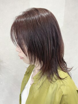 ハイバレーヘアーメゾン(HIGH VALLEY HAIRMAISON) ミディアムボブレイヤーボブ顔周りカット外ハネレイヤー