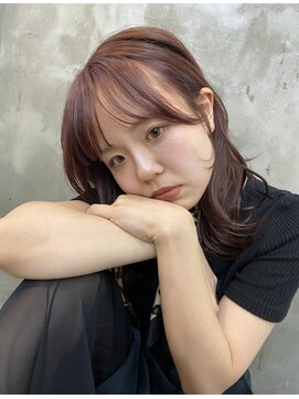 エトネ ヘアーサロン 仙台駅前(eTONe hair salon) semi-long【顔周りレイヤー×外巻き】