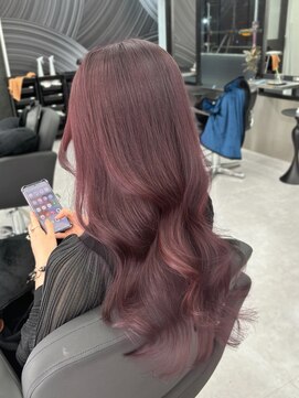 アルドーレフィエロ シンサイバシ(Ardore fiero shinsaibashi) ブリーチなしカラー☆チェリーピンク