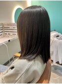 髪質改善×縮毛矯正　ロングボブ