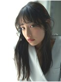 【emu井上信洋】アンニュイモードな黒髪ルーズストレートロング