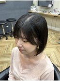 【ボブ×黒髪】ホワイトグレージュ/ミニウルフ/鎌取/林愛華