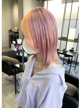 シエンゴールド(CIEN gold) ピンクカラー/オレンジカラー/デザインカラー#浜松駅#カラー