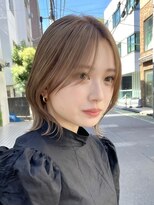 ロシェ 横浜店(loche)&nbsp;小顔ハッシュボブ×クラゲヘアー×ココアベージュ[横浜駅]