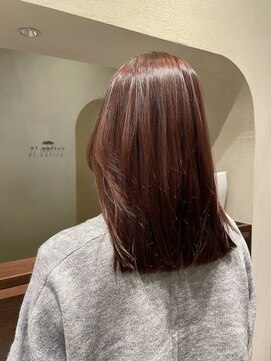 エルサフィロ ヨドヤバシ(el zafiro yodoyabashi) レイヤースタイル/ピンクブラウン