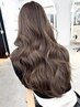 カット+ハイライト(白髪ぼかし可)+トリートメント¥19600【ミディアムロング】