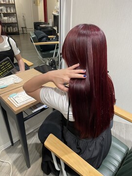 ライズ バイ レボ(RISE by REVO) 大人かわいい/レイヤーロング/グレーベージュ/前髪パーマ/我孫子