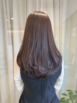 ザザ ZA/ZA 神楽坂 透明感グレージュ×ローレイヤー