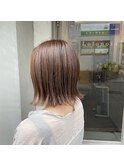 【Lolonois豊中】【脱白髪染め】白髪ぼかしハイライトカラー