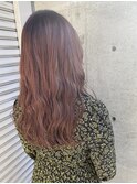 大人ガーリーダークアッシュミディアムレイヤーカットブリーチ