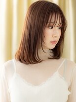 カバーヘアアンドスパ ブリス 浦和(COVER HAIR&SPA bliss)&nbsp;フレンチバングブリーチなしハッシュレイヤーカット20代30代X