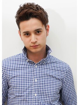 メリケンバーバーショップ コウベ(MERICAN BARBERSHOP KOBE) グランジ刈り上げツーブロックスパイキーショートイメチェン@13