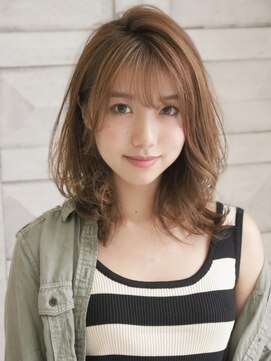アグ ヘアー ラウンジ 新百合ケ丘店(Agu hair lounge) やわらか質感のしっとり艶ミディ