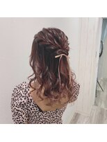 ヘアセット アリエス 新宿駅前店(aries)&nbsp;half up