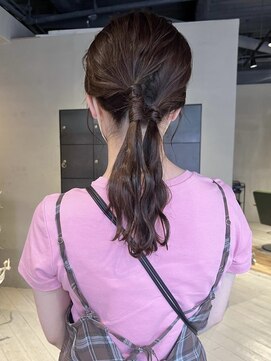 ヘアー アイス ルーチェ(HAIR ICI LUCE) フロントパーマ　簡単アレンジ/今枝