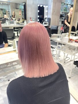 リル 溝の口(LiL) ピンクベージュ/溝の口/ブリーチ/ダブルカラー/レイヤーカット