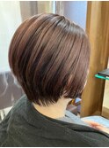 髪質改善/小顔ショート/ハイライト/小顔/大人可愛い/大倉山