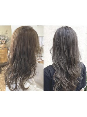 いまや白髪染めもお洒落の一部に♪Lian hair designの白髪ぼかしを是非お試しください☆