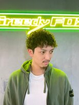 グリーディーフォックス 三軒茶屋(GreedyFOX)&nbsp;波巻き/マッシュパーマ/ウルフ/ハイライト<理容室>三軒茶屋