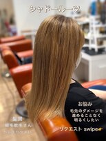 シエル 長岡市(ciel)&nbsp;ブロンド系白髪メンテナンスシャドールーツ【30代40代50代60代】