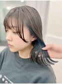 インナーカラーイヤリングカラー×美髪ボブ[横浜/東神奈川]