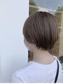 アドラーブル 長岡新保店(adorable)&nbsp;耳にかけても可愛い、丸みのあるショートです。
