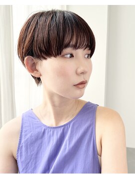ファチュール(fAture.) 大人可愛い　前髪　マッシュ　ナチュラルショート　30代40代
