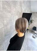 ニュアンスカラー/ハイトーンカラー/大人ショート/メンズライク