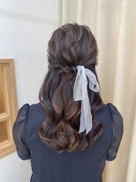 ソノ(sono)&nbsp;ハーフアップ　アップ　編み込み　参列ヘア