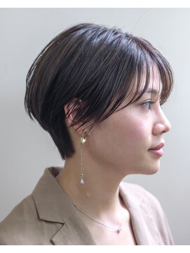 ルプラ ブリリアント(le-pla brilliant) マッシュショート/シースルーバング/ボブ/アッシュブラウン/豊橋