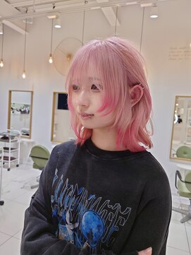 ルクール ヘアー プレジー(Le Coeur HAIR Plaisir) ホワイトピンク×エンドピンク