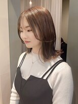 シダ(sida)&nbsp;イメチェン★外ハネボブ小顔韓国インナー　ミルクティーベージュ