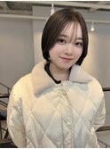 ブリーチなし透明感オリーブベージュこなれ小顔ハンサムショート