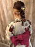 【花火大会ヘアセット】7700→6050浴衣着付け＋ナチュラルヘアアレンジ