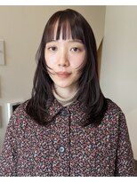 メゾンシアー(Maison Sheer) wine red / 顔周りレイヤー