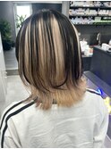 ブラック×ホワイトベージュ
