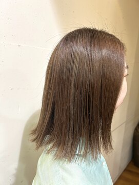 オーガニックマインド 坂戸 鶴ヶ島(organic+mind) 透明感◎秋オリーブミディアム×切りっぱなし風