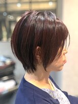 ブロック 朝霞店(BLOC)&nbsp;長めショート☆赤みブラウン