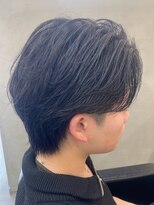 ダズルヘアラッシュ(DAZZLE hair RUSH)&nbsp;フェザーショート/センターパートニュアンスパーマ韓国20代